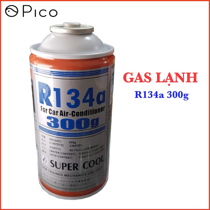 Gas lạnh R134a 300g ga lon xử dụng cho xe hơi