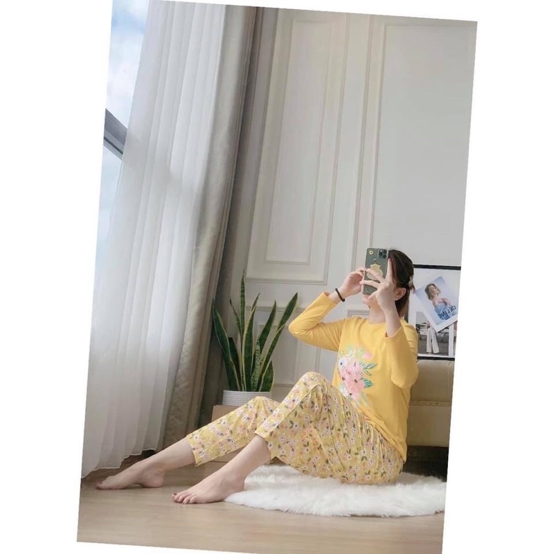 Bộ mặc nhà áo hoa | BigBuy360 - bigbuy360.vn