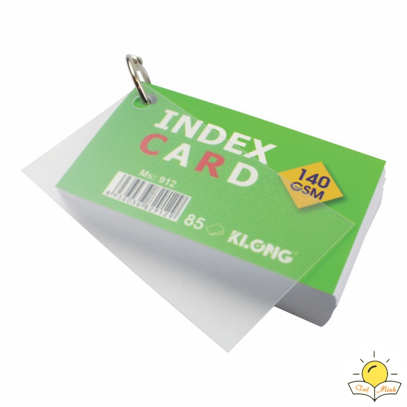 Tập thẻ Index Card A7 học ngoại ngữ tiện lợi, Thẻ ghi nhớ Klong MS 912