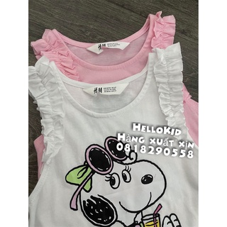 A365 - Áo thun 3 lỗ snopy hm bé gái