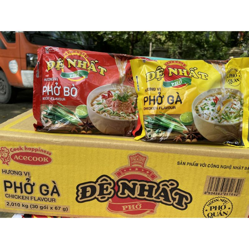 Thùng phở đệ nhất 30 gói x 65g (phở bò, gà)