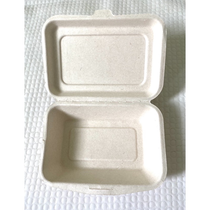 Hộp bã mía đựng thức ăn 1 ngăn 450 ml