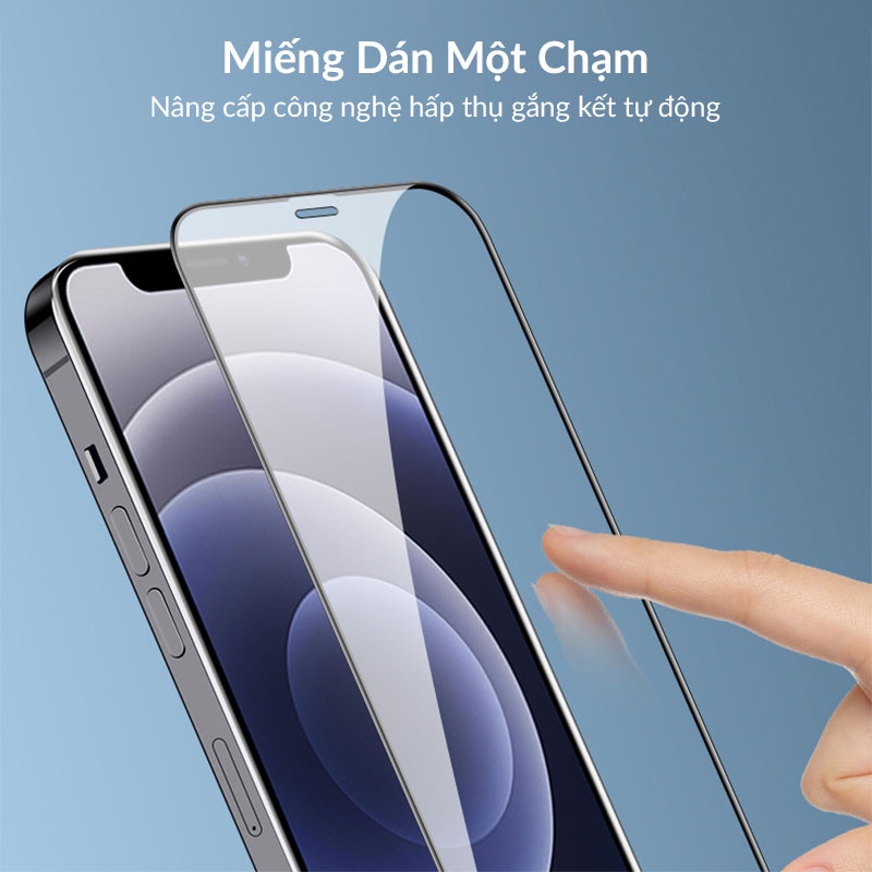 Kính Cường Lực 2.5D ZIFRIEND Warrior Bull Full Viền Chống Ánh Sáng Xanh Cho iPhone 12 Pro Max 11 Pro Max Xs Max Xr X Xs