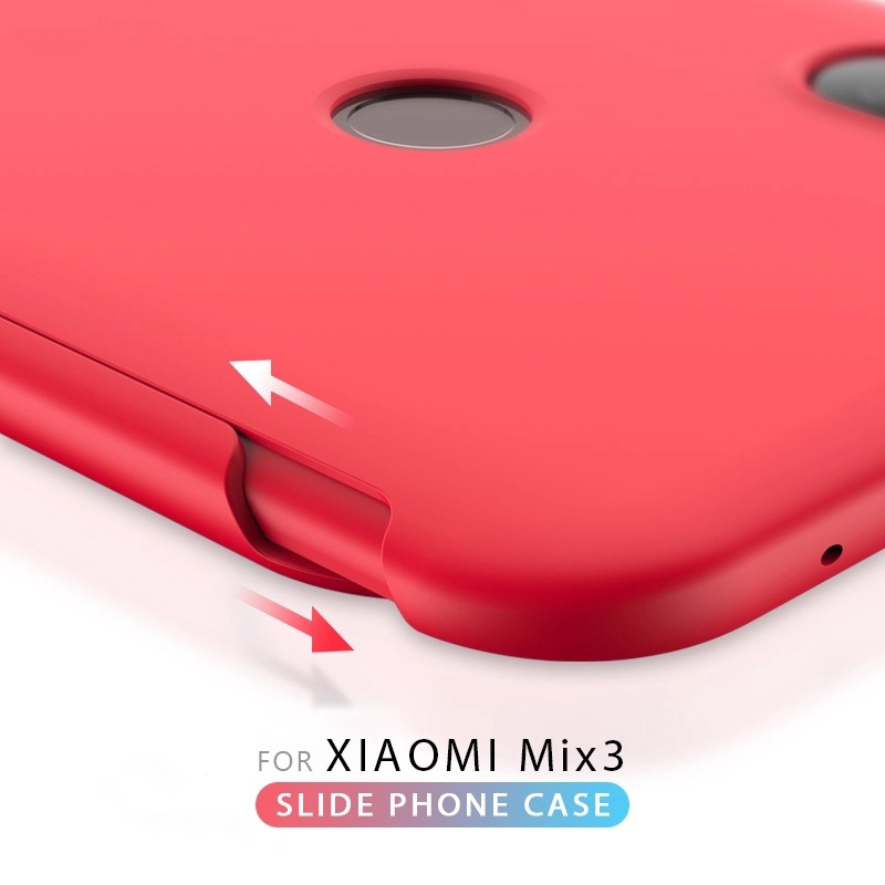 Ốp điện thoại nhám dạng trượt 2 trong 1 chống va đập bảo vệ toàn diện cho Xiaomi Mi Mix 3