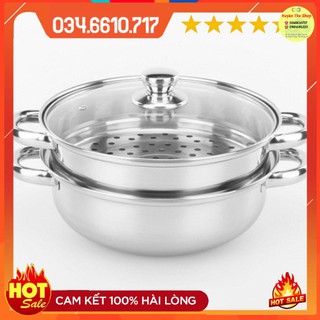 Nồi hấp inox 2 tầng 28cm