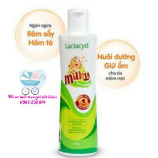 Sữa tắm gội lactacyd milky 250ml cho bé