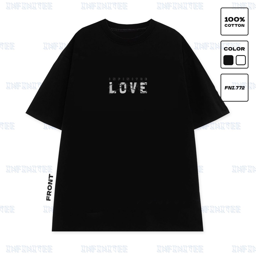 Áo thun INFINITEE Fni0772, Thun 100% Cotton - form rộng Unisex.