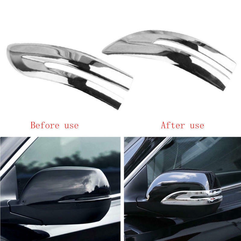 Set 2 Ốp Viền Gương Chiếu Hậu Bằng Crom Cho Xe Honda Cr-V Crv 2017-2019