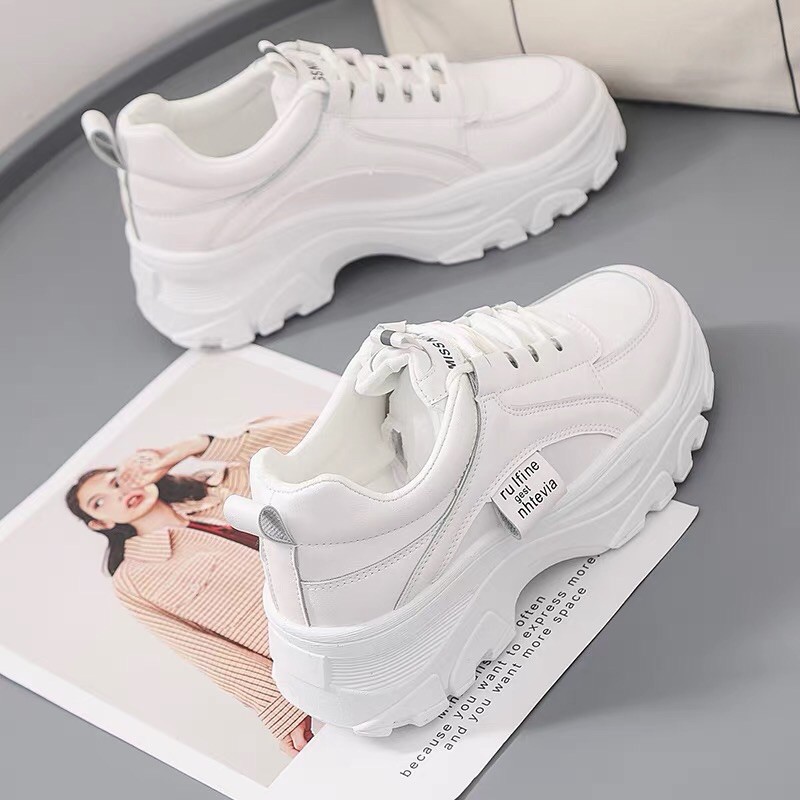 Giày thể thao nữ s166 giày thể thao nữ giá rẻ đế răng cưa phong cách Hàn Quốc