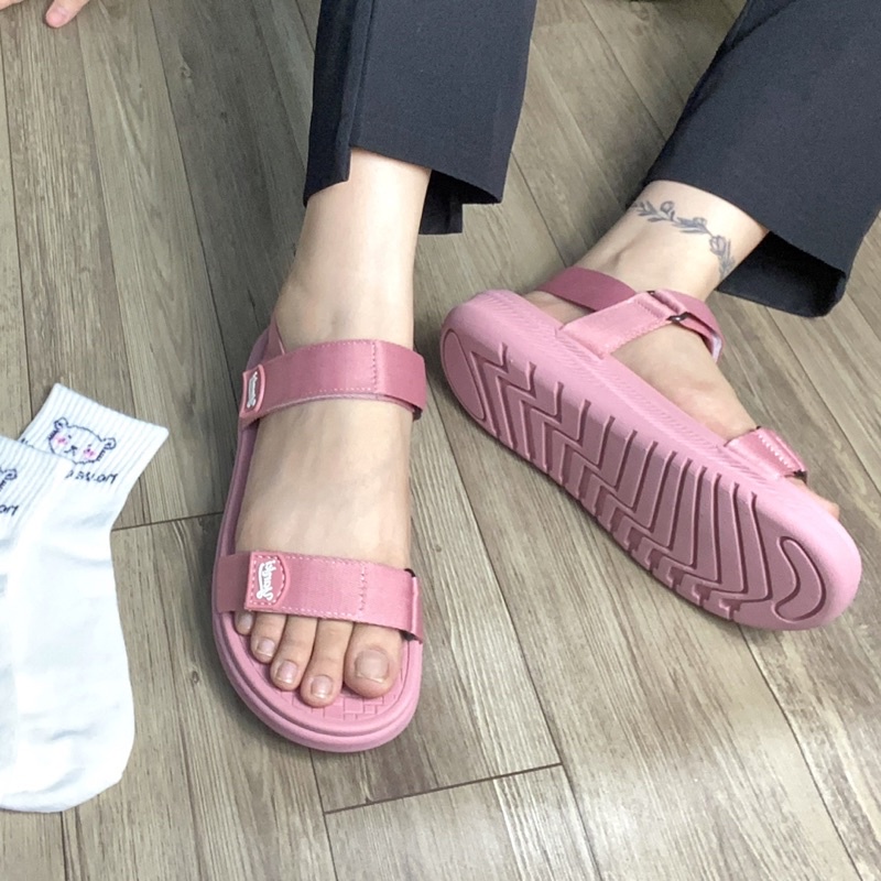 Sandal Nữ Đi Học YANKI Chính Hãng Quai Ngang YK68 - Hồng