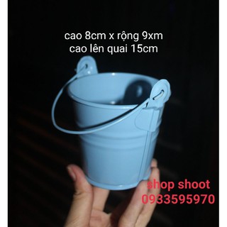 Xô thiếc mini dùng cắm hoa