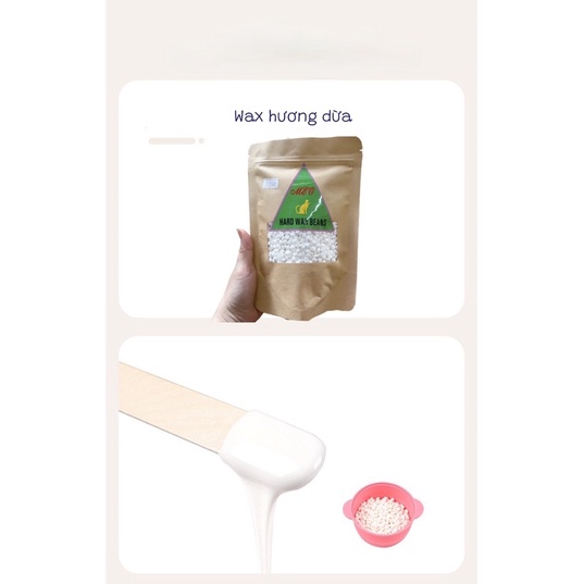 Sáp wax hạt đậu sữa dừa cực kì bám lông + tặng que wax