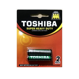 Pin AAA Toshiba, 1.5V Không sạc, vỉ 2 viên, R03UG BP-2TGTE V