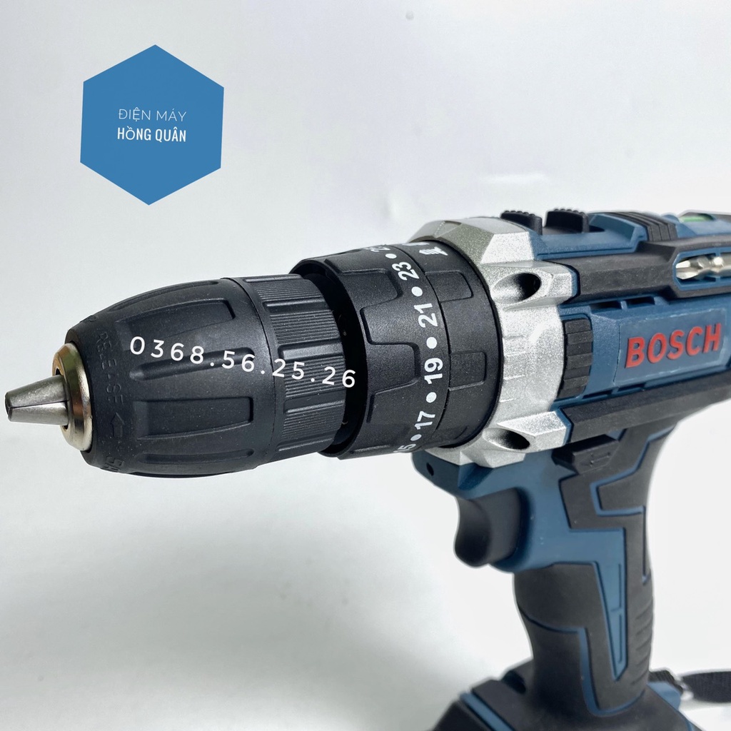 Máy khoan pin , máy bắn vít BOSCH 36v bắn vít, khoan gỗ, sắt, siết bulong. tặng bộ phụ kiện 24 chi tiết