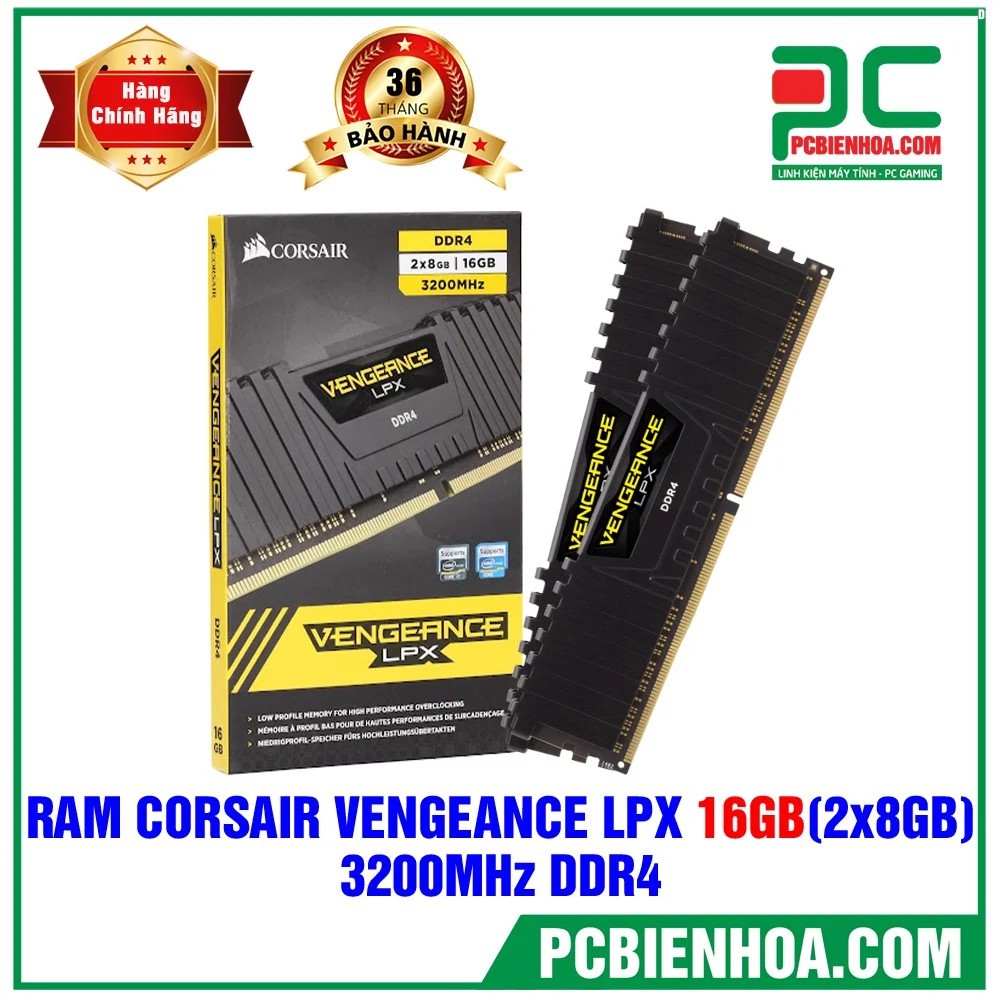 RAM CORSAIR VENGEANCE LPX DDR4 3000MHZ 16GB (2X8GB) CMK16GX4M2D3000C16