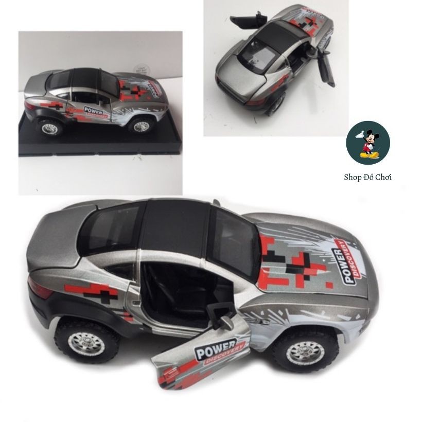 Xe mô hình ô tô đua racing car Double Horses, tỉ lệ 1:32, cấu tạo kim loại, dùng pin, có âm thanh, ánh sáng