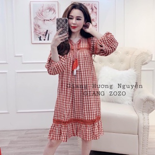 Váy kẻ caro rubylong