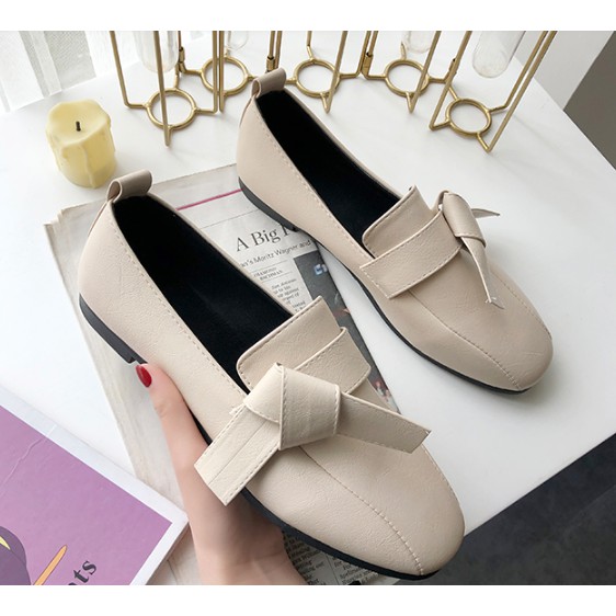 D149- giày mọi nữ, giày búp bê đính nơ | BigBuy360 - bigbuy360.vn