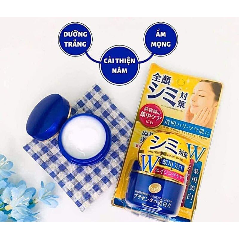 KEM DƯỠNG TRẮNG DA CHỐNG LÃO HÓA MEISHOKU PLACENTA WHITENING ESSENCE CREAM 55g