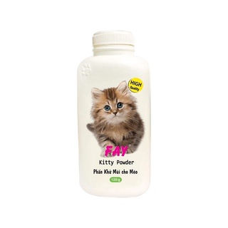 Phấm thươn khử mùi dành cho mèo con  Fay Kitty Powder 120gr