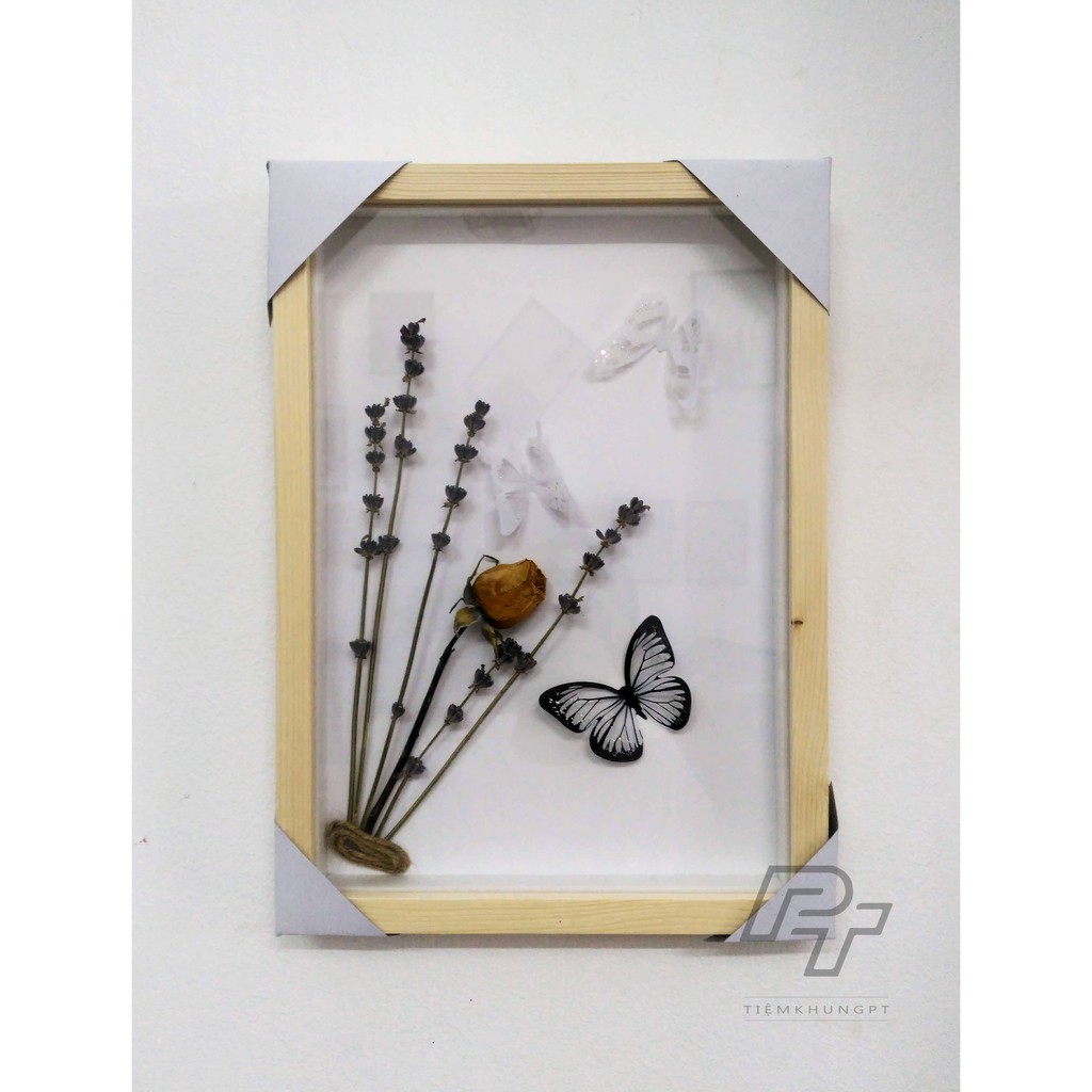 Khung ảnh A4 21x30 Hộp B1 - Khung hình gỗ thông mặt kính handmade - Picture Frames Tiệm Khung PT