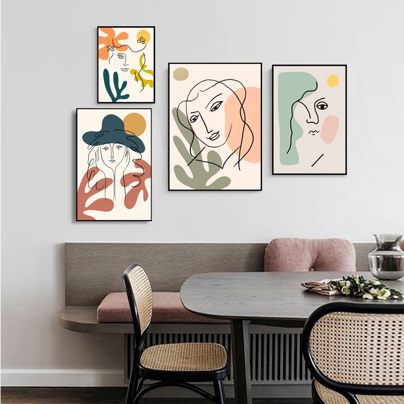 Tranh vải canvas treo tường phong cách trừu tượng dùng trang trí nội thất | BigBuy360 - bigbuy360.vn