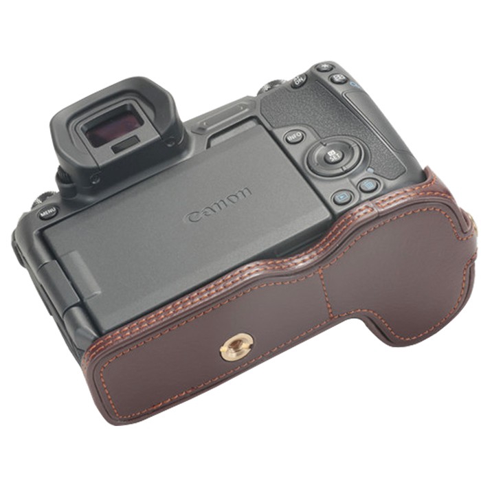 Túi da PU bọc nửa thân máy ảnh Canon EOS R tiện dụng