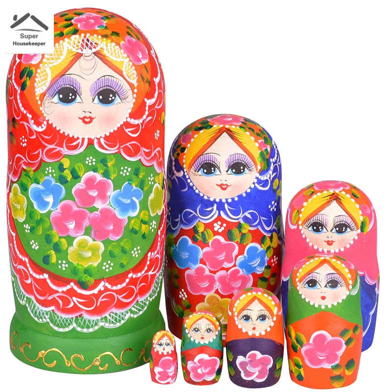 Set 7 búp bê Nga bằng gỗ