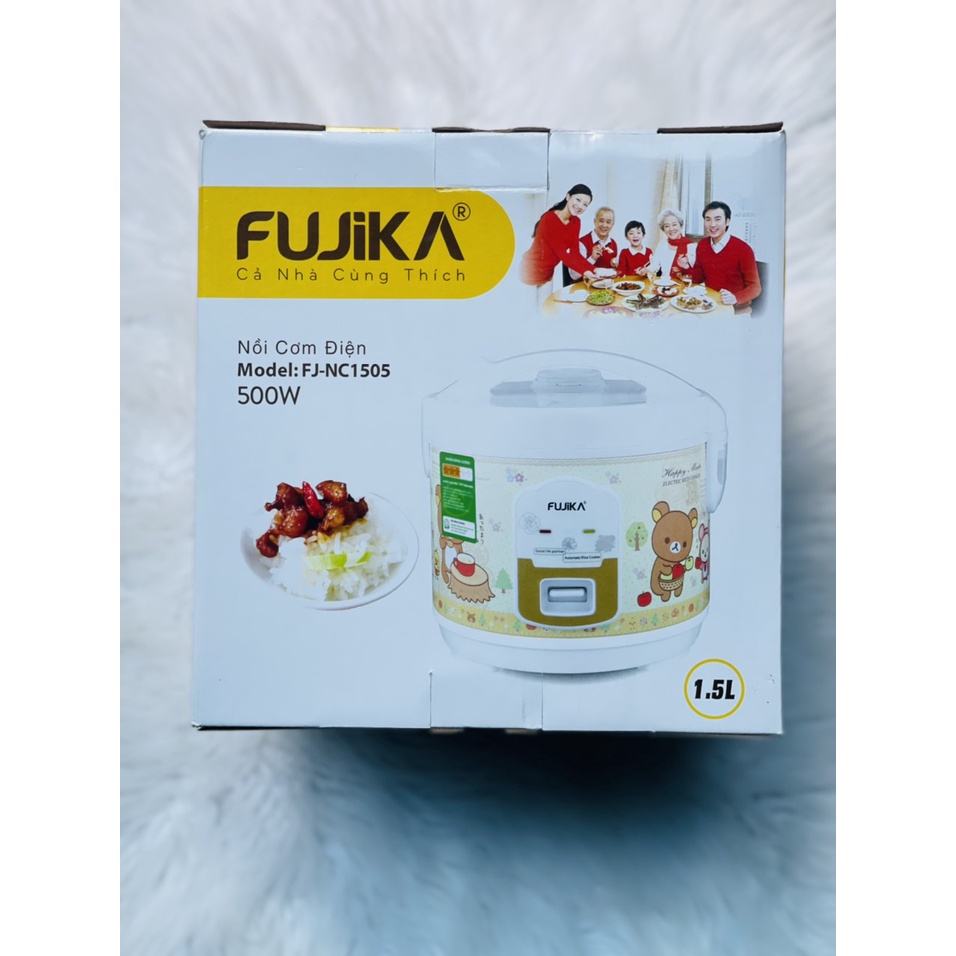 Ồi cơm điện 1.5 LÍT  FUJIKA FJ-NC1505 - Tem bảo hành 12 tháng chính hãng bao đổi trả