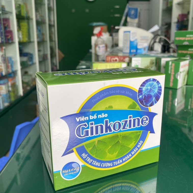 Viên Bổ Não Ginkozine -Giúp hoạt huyết, tăng cường tuần hoàn máu não giảm đau đầu, hoa mắt, chóng mặt, đau nửa đầu