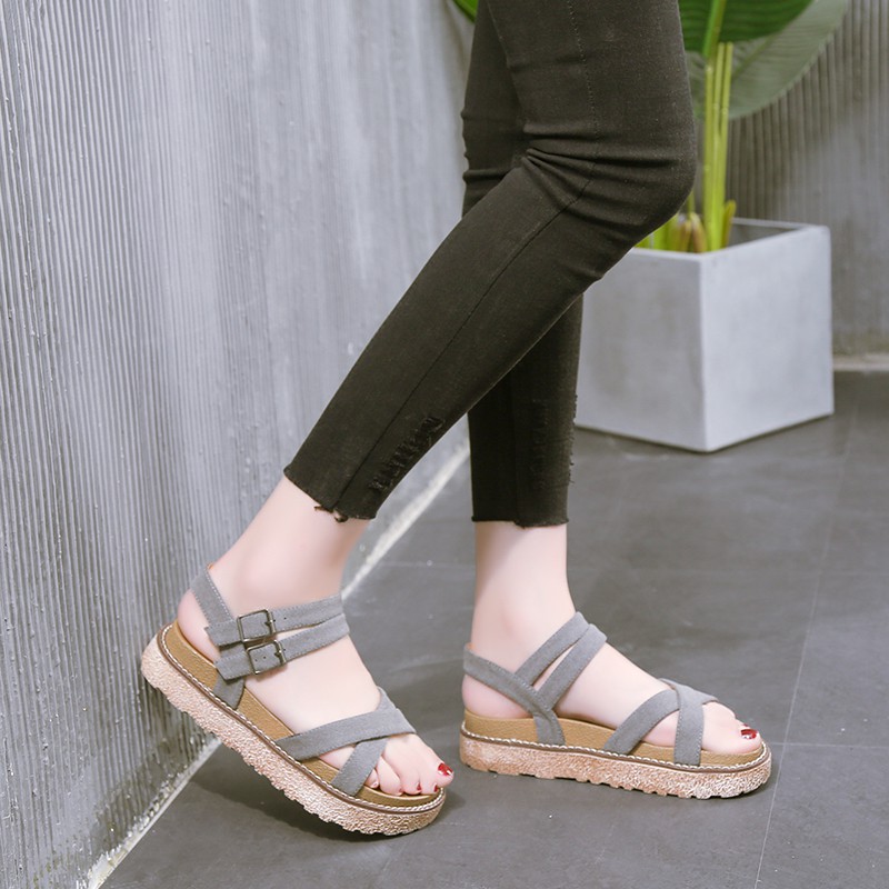 M32  Sandal nữ đế bệt mùa hè phiên bản mới hàn quốc | BigBuy360 - bigbuy360.vn