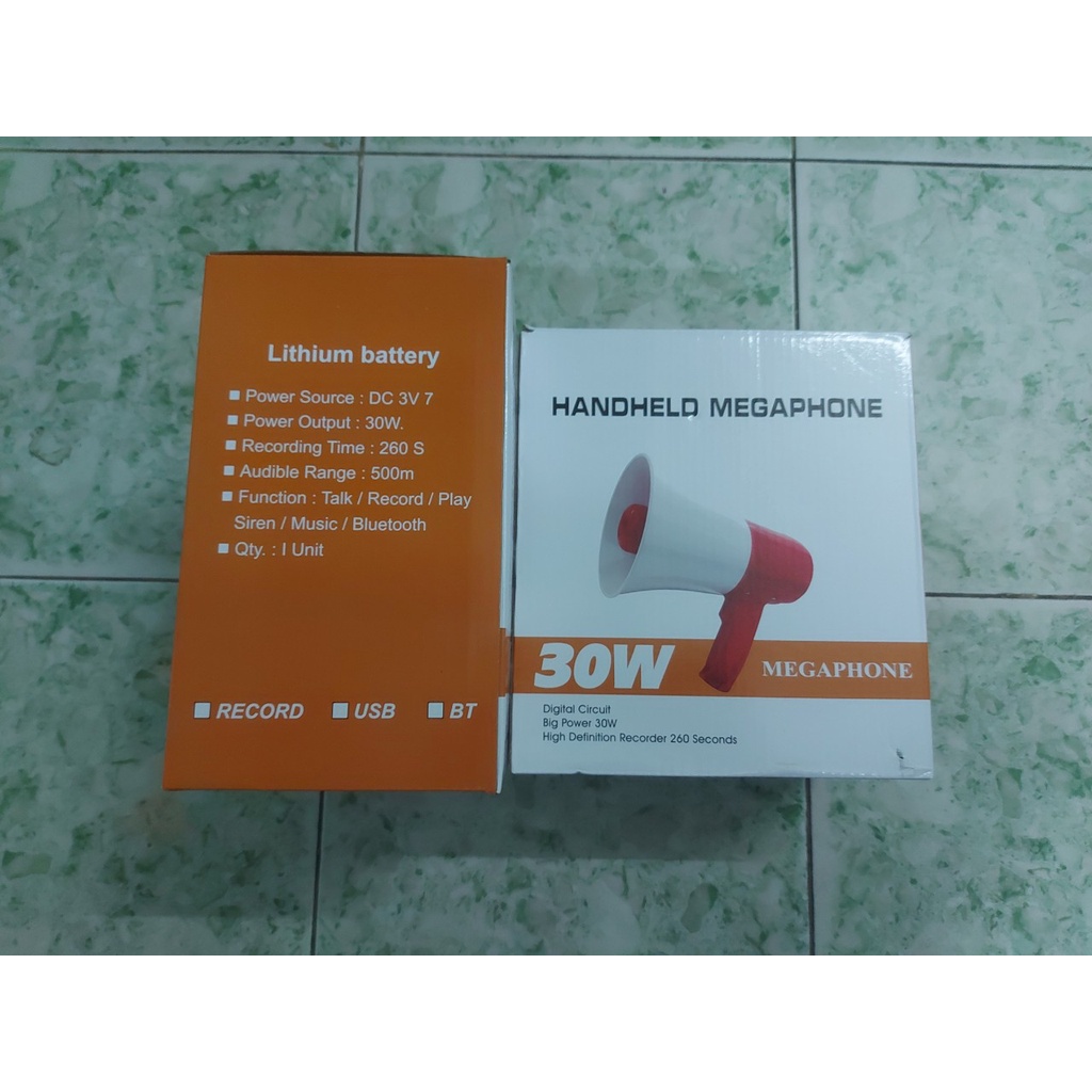 Loa phóng thanh MEGAPHONE , loa bán hàng, trợ giảng, dã ngoại mẫu mới