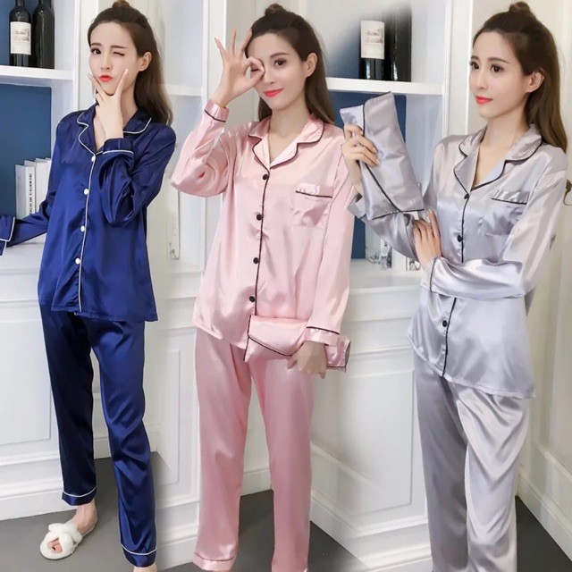 PIJAMA LỤA PHI SIÊU ĐẸP TAY DÀI QUẦN DÀI