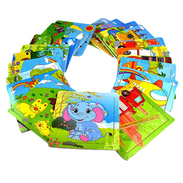 Trò Chơi Ghép Tranh Hình Bằng Gỗ Cho Bé