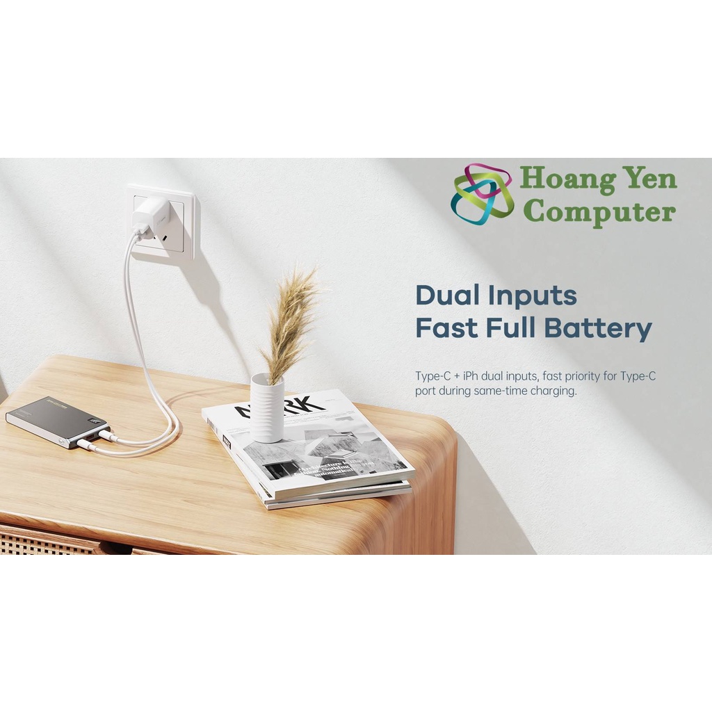 Sạc Dự Phòng Mini Remax RPP-178 10000Mah (Sạc Nhanh QC3.0 18W, 22.5W, PD20W, VOOC 2.0) - BH 1 Năm - Hoàng Yến Computer