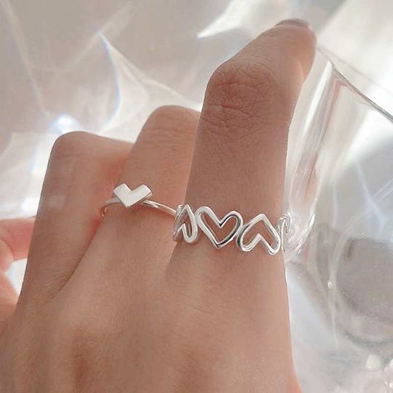 Nhẫn hình trái tim xinh xắn thời trang cho nữ