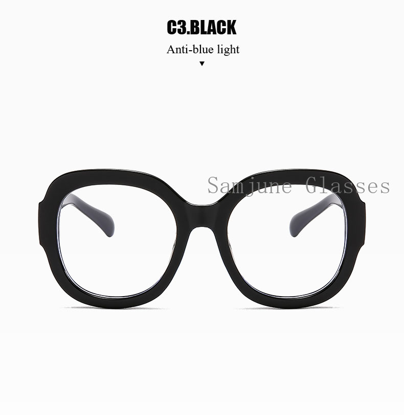 Kính mắt phong cách Âu Mỹ thiết kế gọng tròn hợp thời trang cho nam nữ Samjune