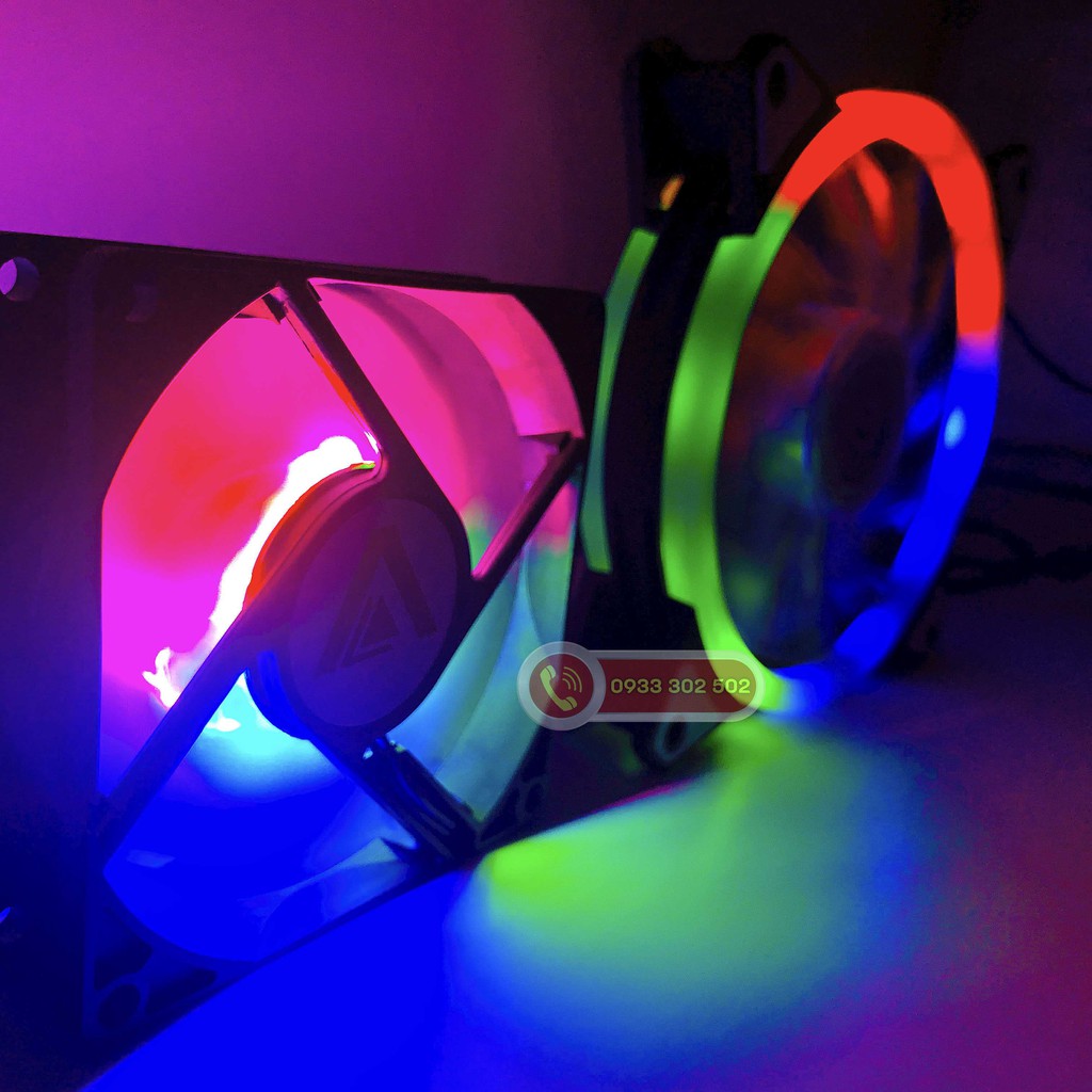 Quạt Tản Nhiệt, Fan Case, Máy Tính VSP, Gió Tốt, Êm Làm Mát Và Đẹp Cho Vỏ Máy Tính LED RGB, ARGB, 8Cm, 12Cm, Chính Hãng