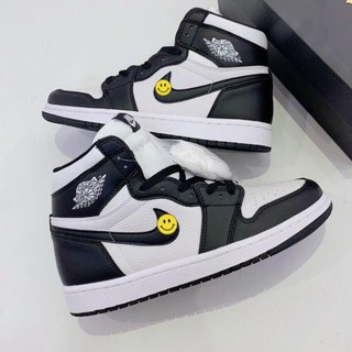 Giày jordan 1 cổ cao panda, giày thể thao  nam nữ ( full box)