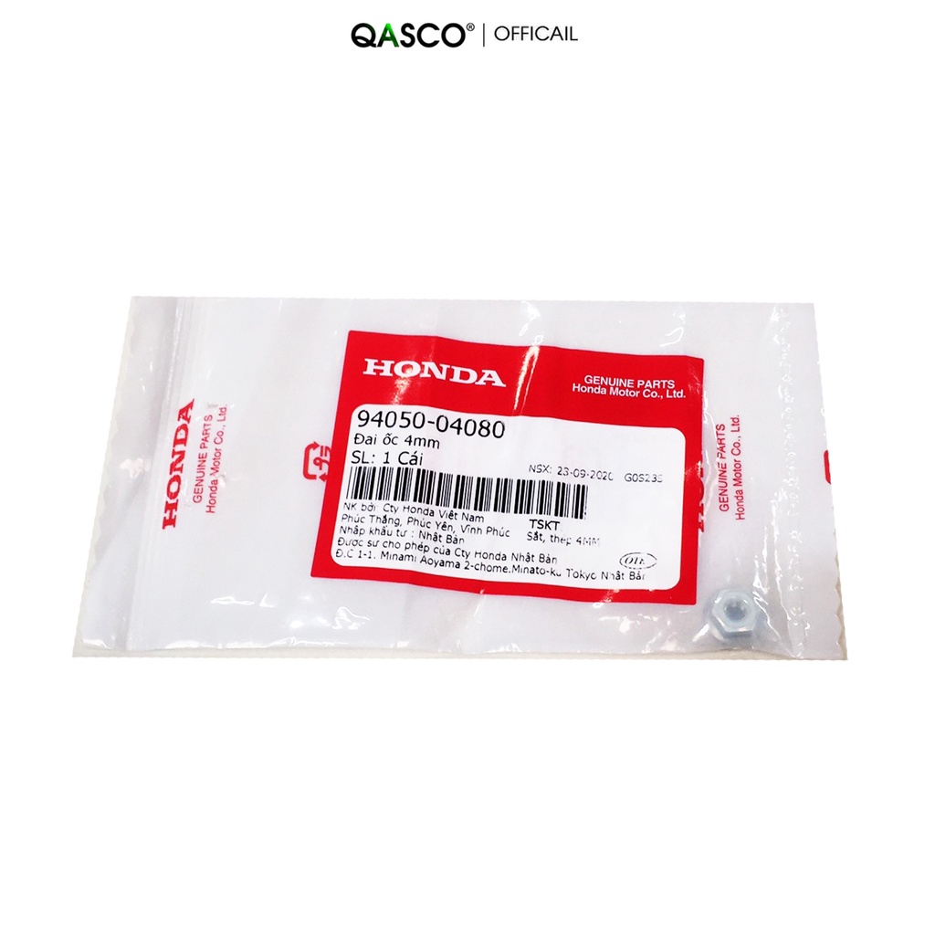 Đai ốc HONDA 4mm dùng chung nhiều xe  QA(9405004080) _( 1578)