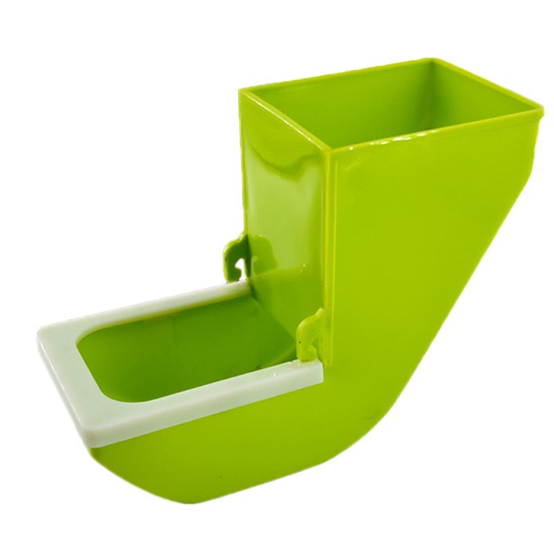 Hộp Đựng Thức Ăn Cho Chim Vẹt Màu Xanh Lá