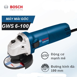 Máy mài , máy cắt cầm tay bosch gws 6-100 lõi đồng 670w - máy cắt sắt bosch+tặng đá mài