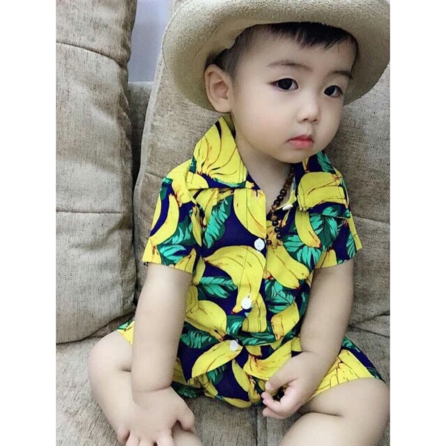 Bộ đi biển hoa quả trẻ em