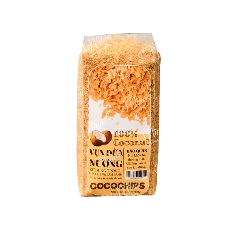 Vụn Dừa Nướng CoCoChip/Topping Dừa Nướng 500g
