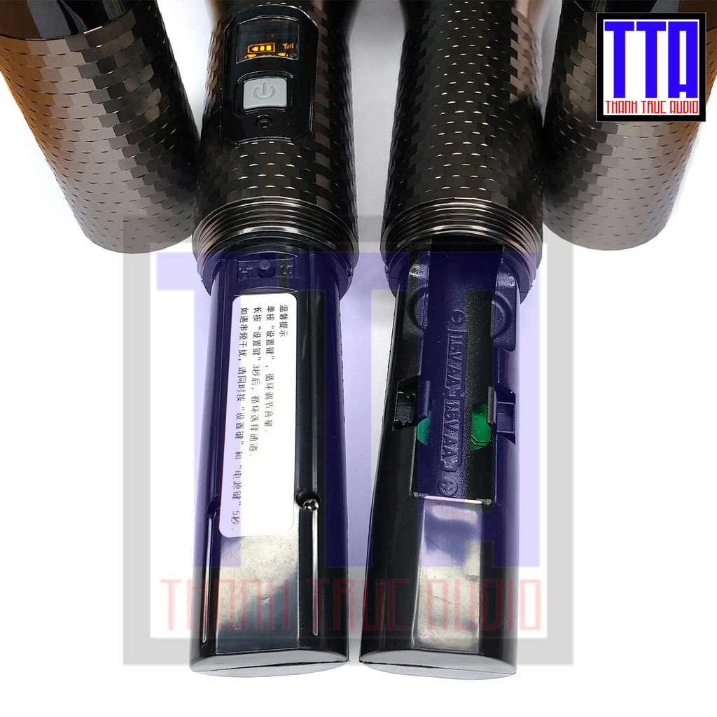 Micro loa kéo wireless UHF Z05D set sóng - loại 1 đầu nhôm - Đen