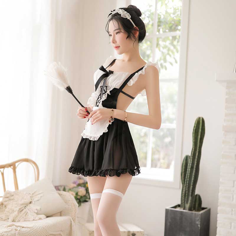 Đồ ngủ nữ sexy cosplay nàng hầu gái hở lưng cao cấp gợi cảm 973 | BigBuy360 - bigbuy360.vn