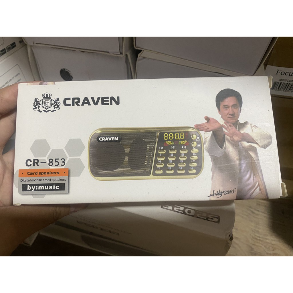 Loa  Đài Craven CR 853 ⚡FREESHIP⚡ Có Khe Cắm Thẻ Nhớ, USB, ĐÀI FM, Kinh Phật , Học Tiếng Anh, BH: 6 tháng