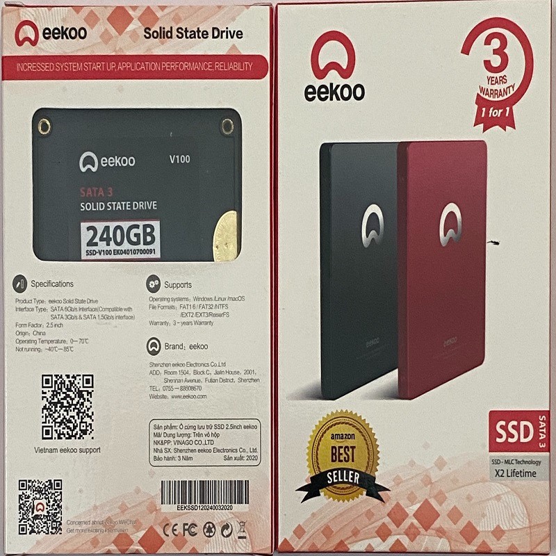 Ổ cứng SSD 240GB EEKOO Chính hãng | BigBuy360 - bigbuy360.vn