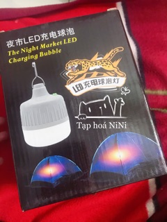 Đèn tích điện 200W kèm sạc 4 chế độ