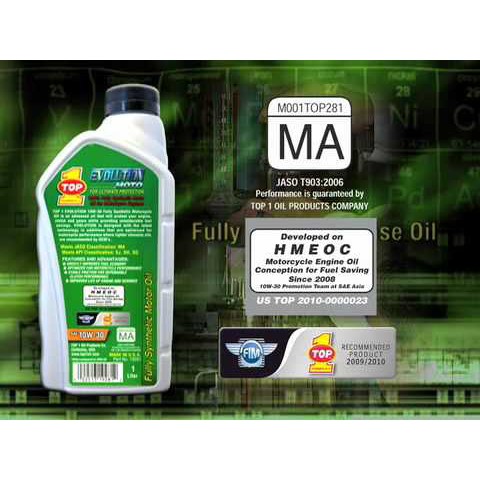 EVOLUTION 10W30 MA2 1000CC Nhớt xe máy cao cấp tổng hợp 100% TOP 1 Oil USA